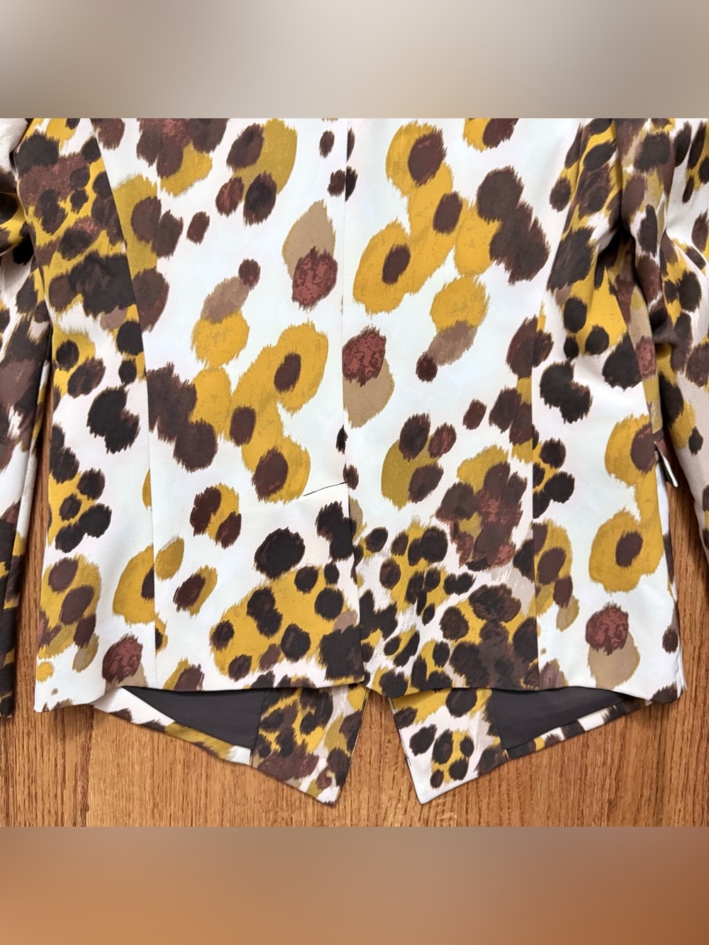 7th Avenue New York & Co Leopard Print Blazer Open Jacket Size XS - Picture 9 of 15